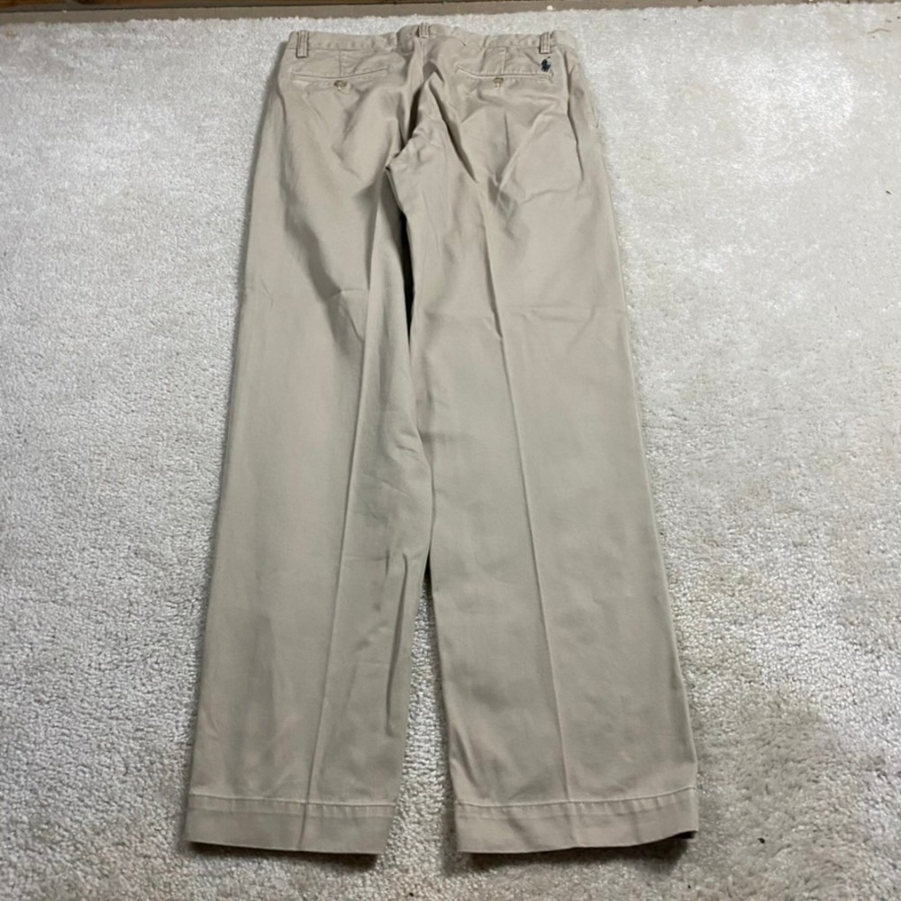 Polo Ralph Lauren Preston Pants Mens 32x32 Tan Khaki Cotton Chino Straight Leg